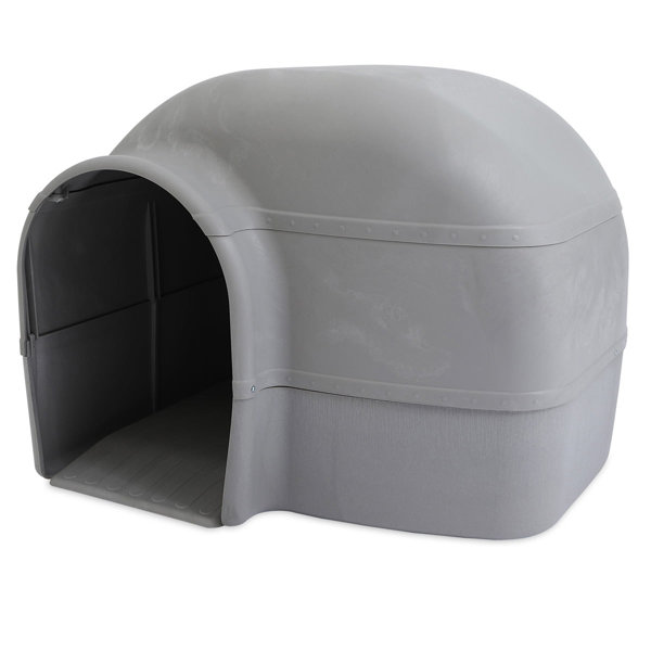 Tucker Murphy Pet™ Deano Gray Plastic Insulated Igloo Style Dog House